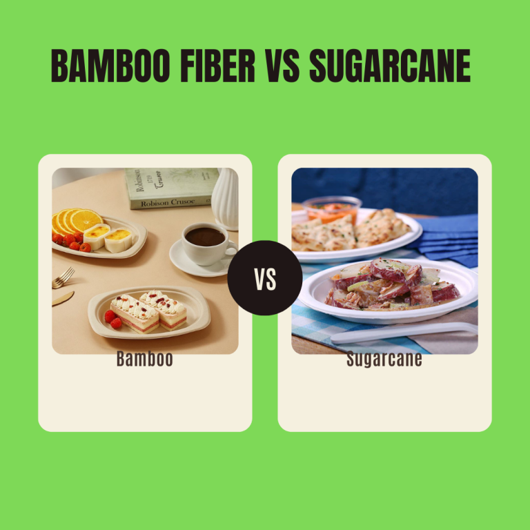 a comparison of bamboo and sugarcane tableware