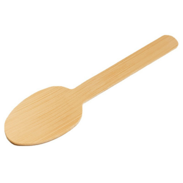 Bamboo spoon - eco-friendly and biodegradable disposable cutlery.