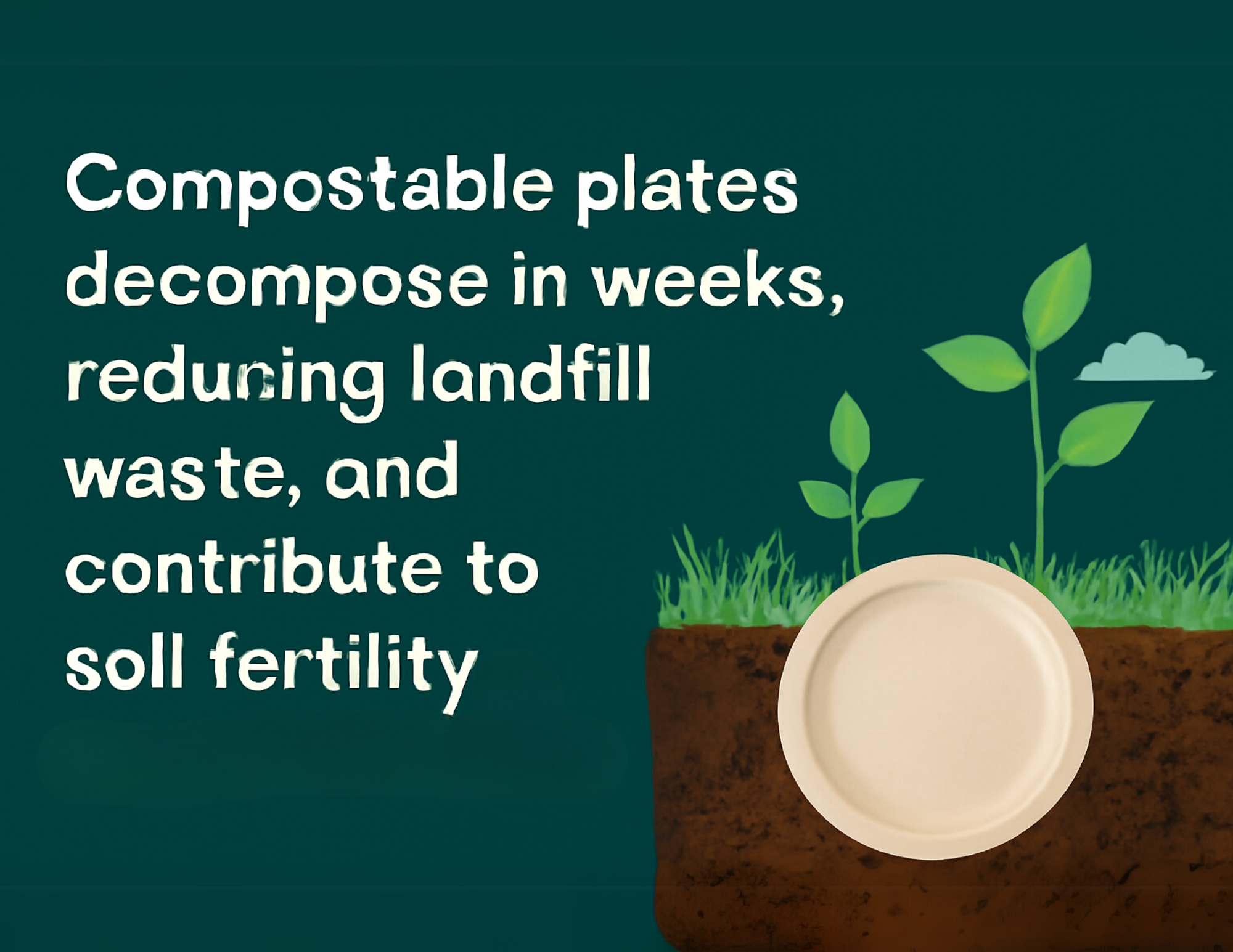 Environmental Benefits of Compostable Plates: Decomposing in Weeks