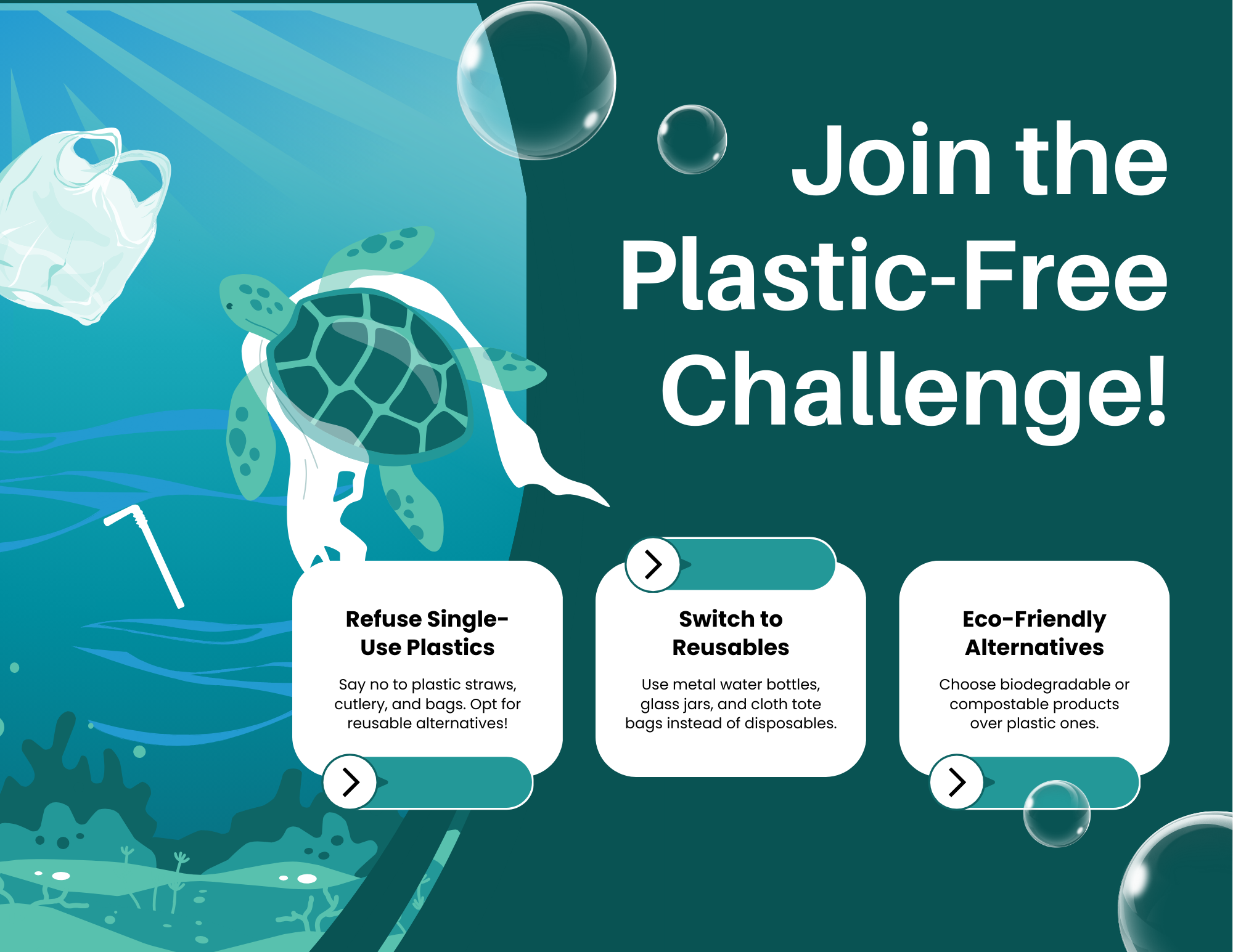 Join the Plastic-Free Challenge: Say No to Single-Use Plastics