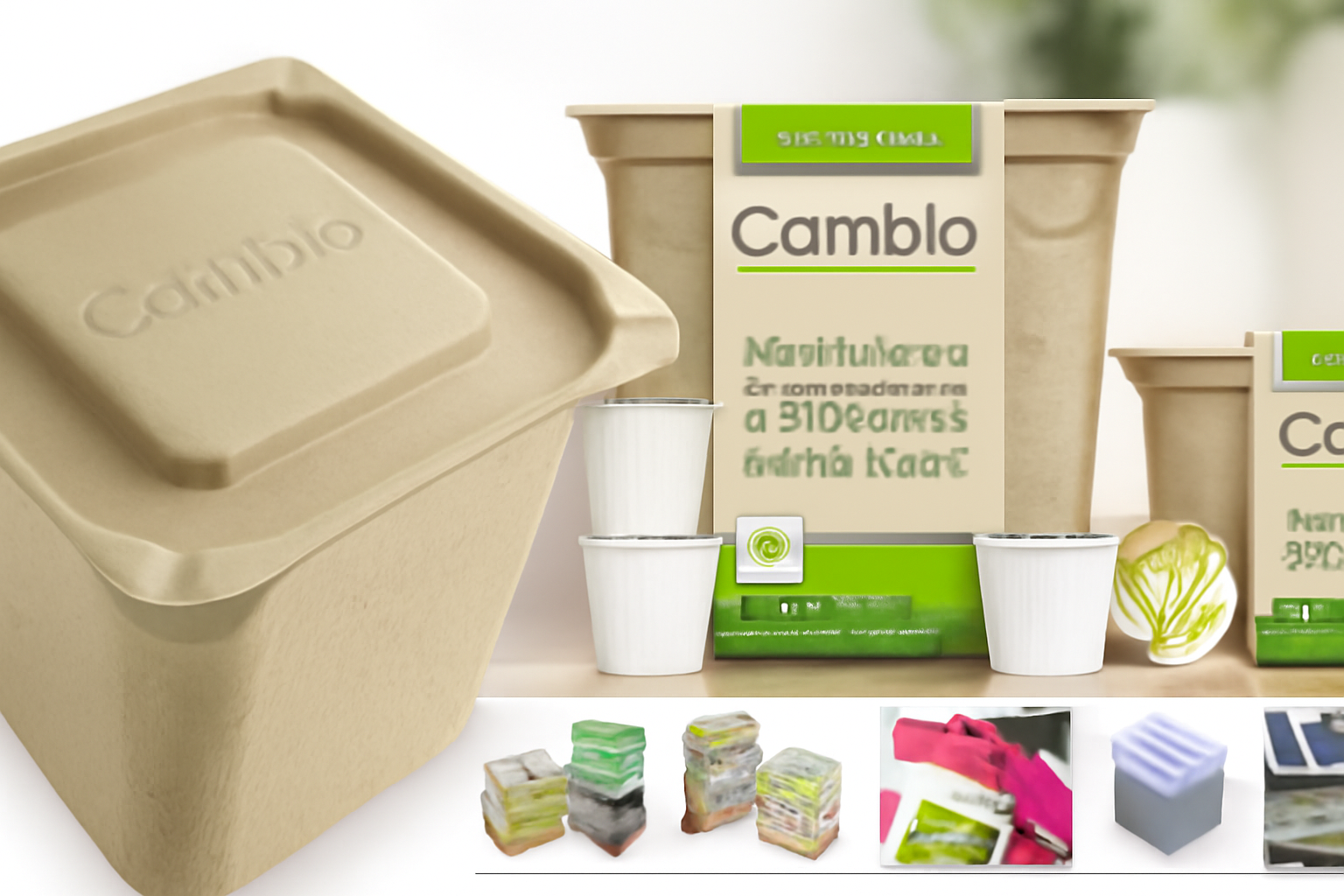 Camblo Eco-Friendly Biodegradable Containers for Sustainable Packaging