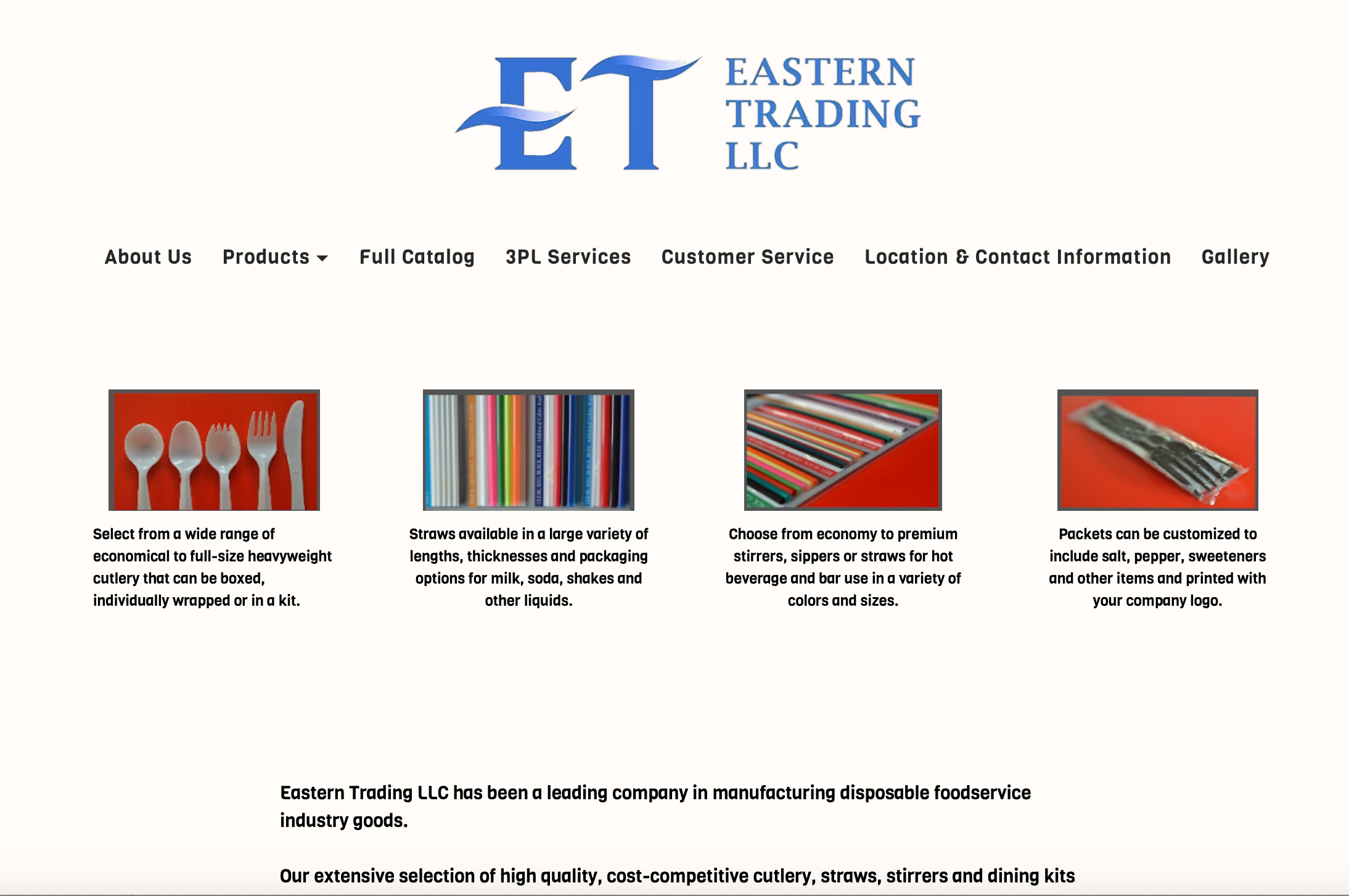 Eastern Trading LLC – Disposable Cutlery, Straws & Custom Foodservice Kits