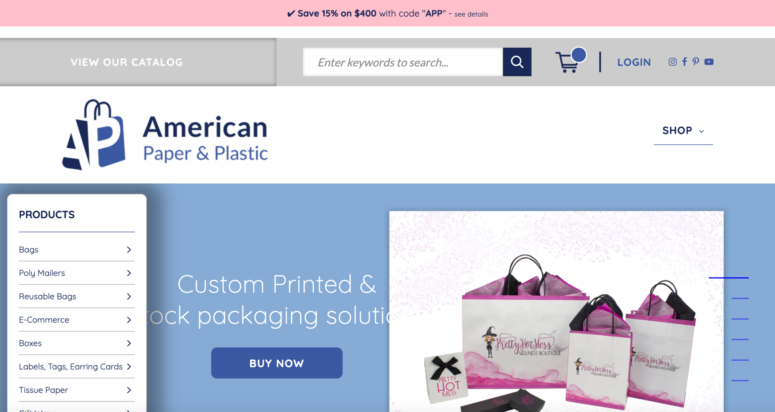 American Paper & Plastic – Custom Printed Retail & E-Commerce Packaging