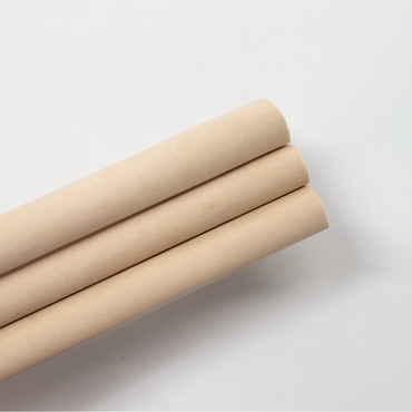 Three bamboo fiber drinking straws, eco-friendly and biodegradable.