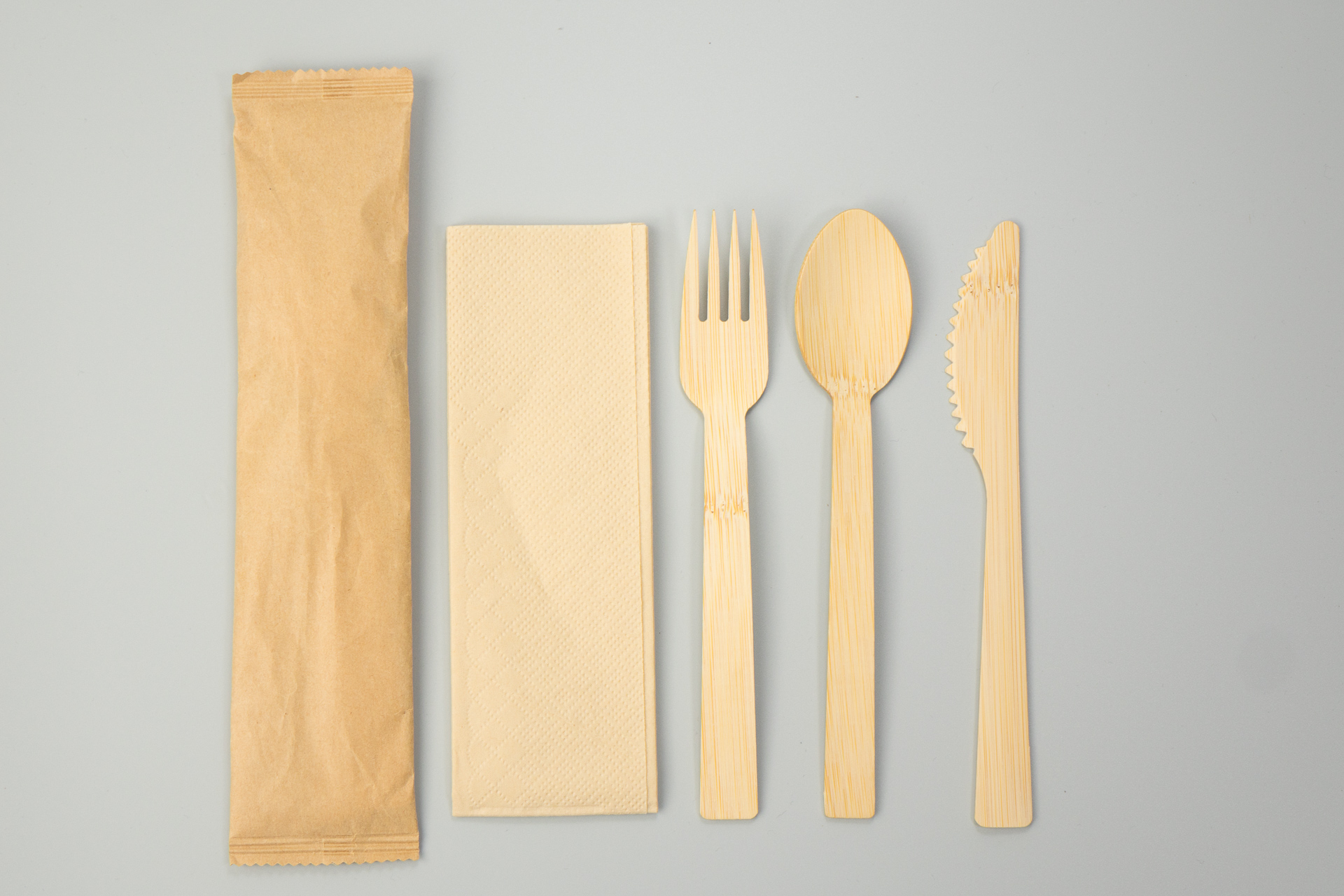 Eco-Friendly Bamboo Cutlery Set with Sustainable Packaging