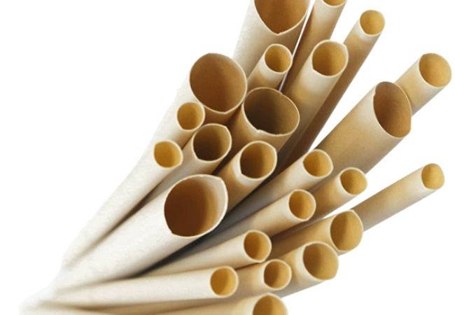 A bundle of biodegradable bamboo fiber straws, perfect for sustainable and eco-friendly drinking solutions.