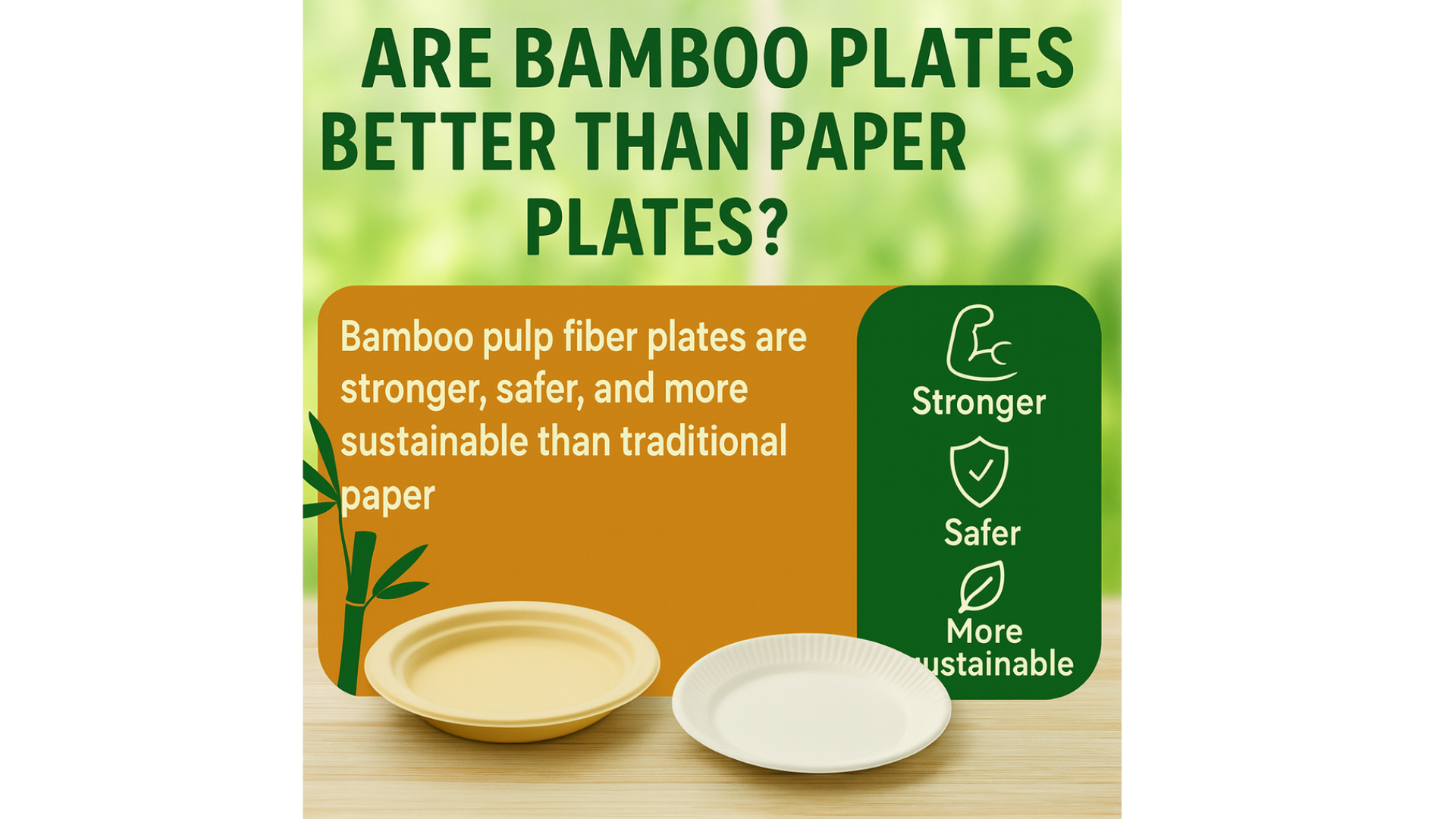 Bamboo Plates vs Paper Plates: Which Is Better?