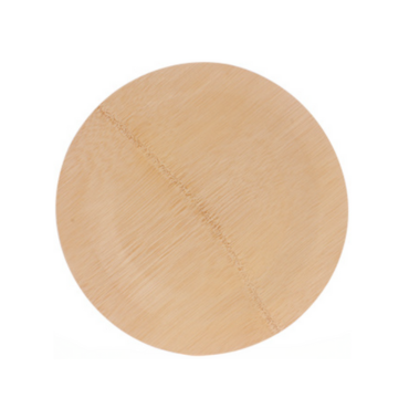 Round bamboo plate – biodegradable and compostable plate for parties and weddings
