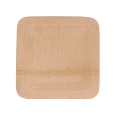 Square bamboo plate – compostable eco-friendly tableware for weddings and parties
