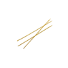 Heat-resistant bamboo skewers shown crossed on a white background, suitable for hot food and beverage applications.