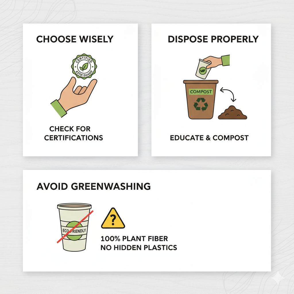 How to Choose and Use Compostable Products Responsibly