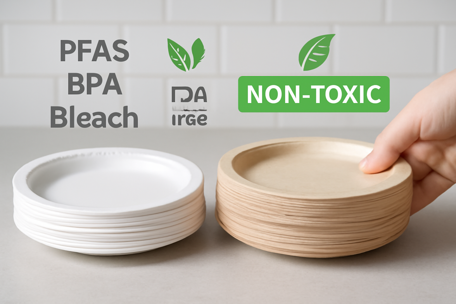Bamboo Fiber Plates vs. Chemical-Coated Plates – Non-Toxic Alternative