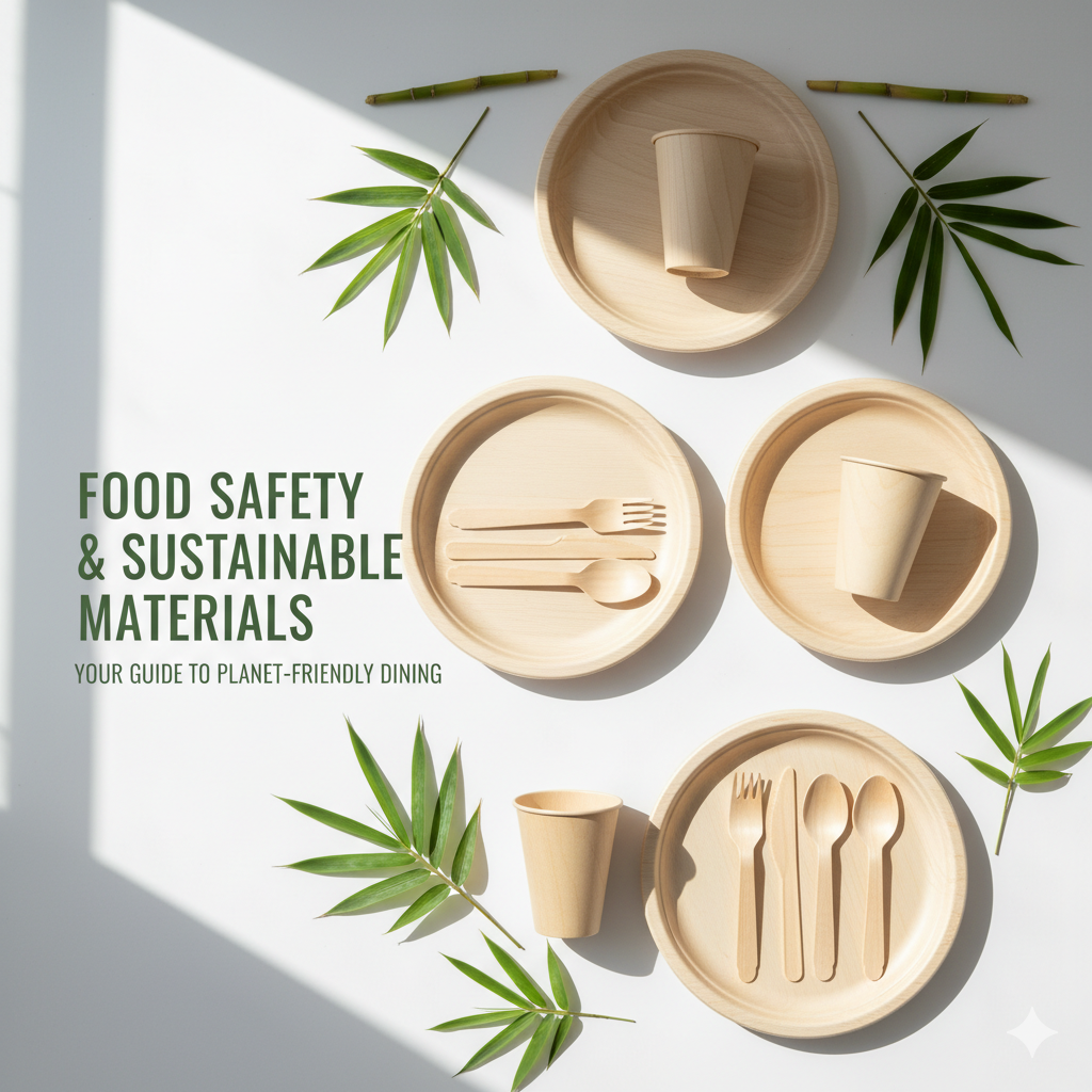 Eco-Friendly Bamboo Disposable Cutlery & Plates for Safe Dining