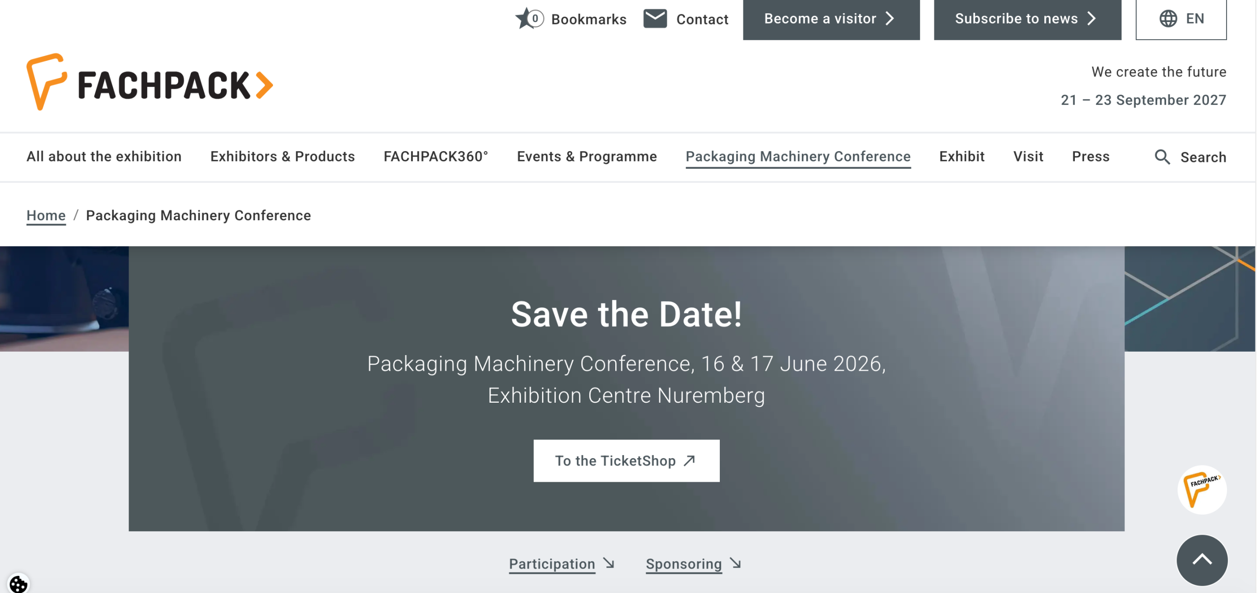 FachPack 2026 – Leading Packaging Machinery Conference in Nuremberg.