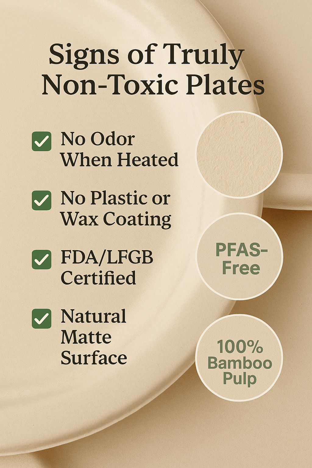 Signs of Truly Non-Toxic Bamboo Fiber Plates – PFAS-Free and Certified Safe