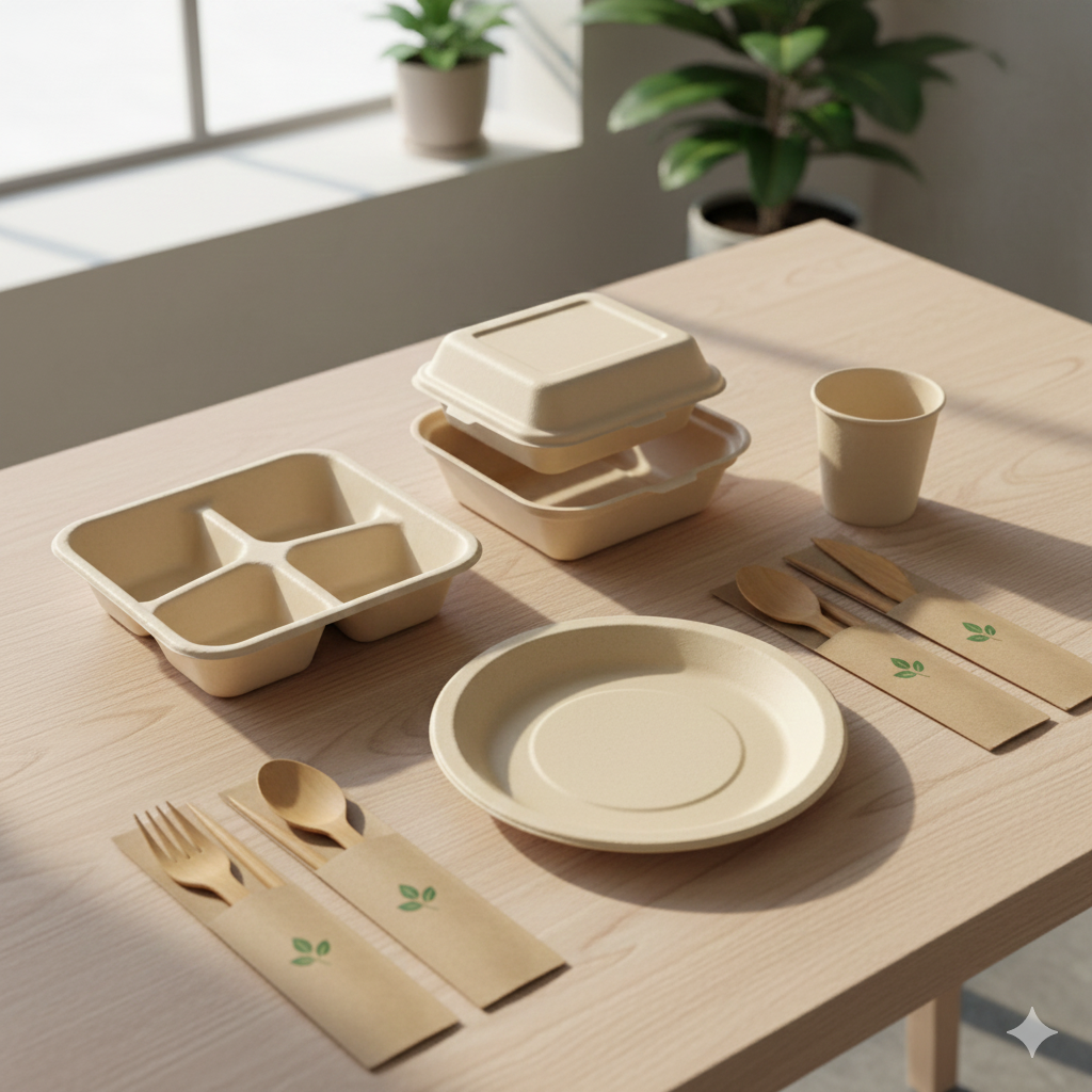 Biodegradable Bamboo Cutlery for Takeout & Foodservice