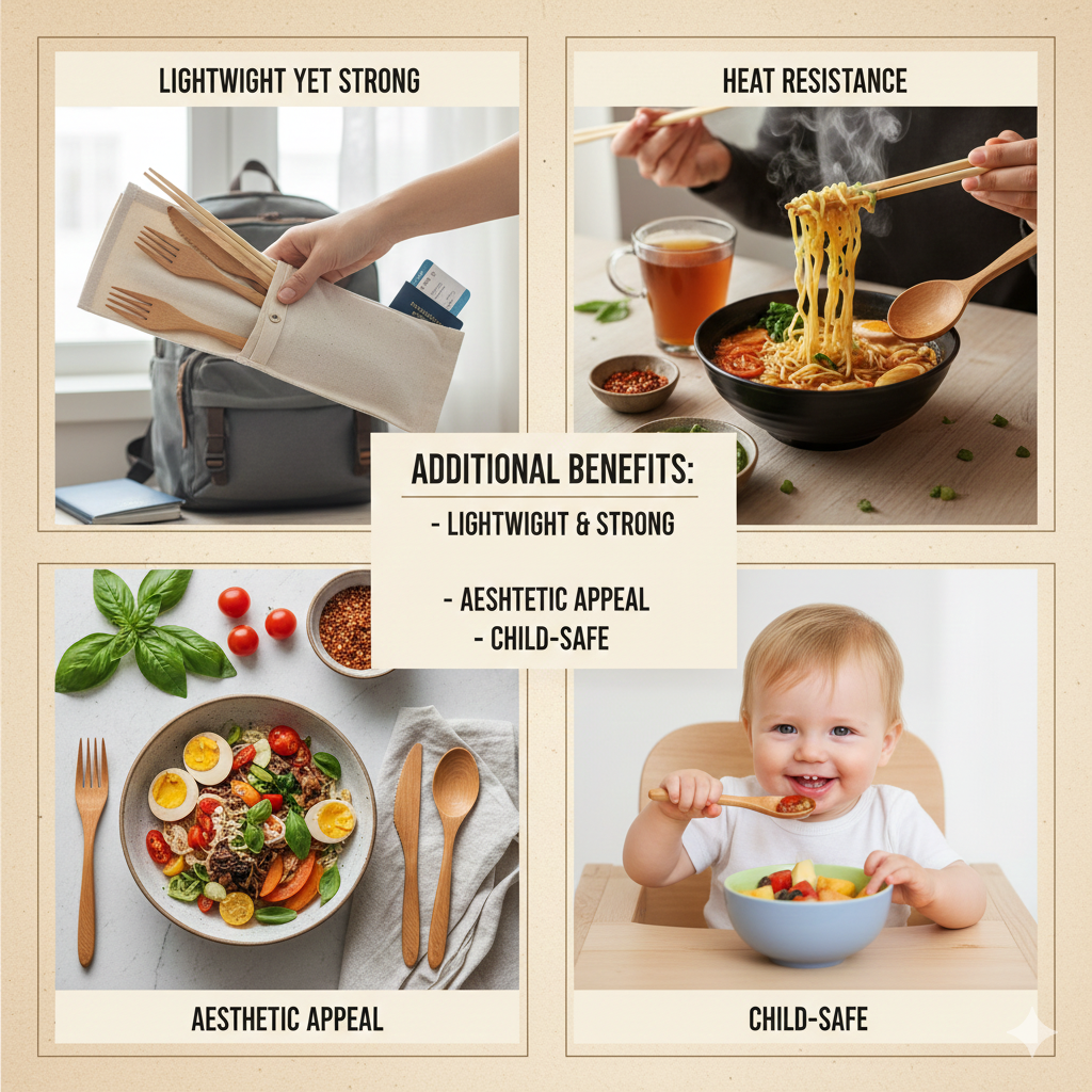 Versatile Uses and Key Benefits of Biodegradable Bamboo Cutlery