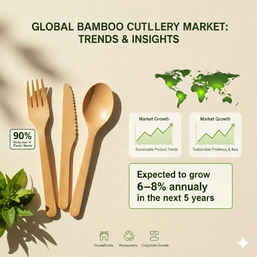 Global Bamboo Cutlery Market: Trends & Insights Infographic