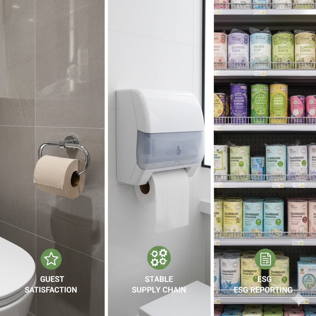 Bamboo Toilet Paper for Hospitality, Offices, and Retail – ESG Ready and Guest Approved