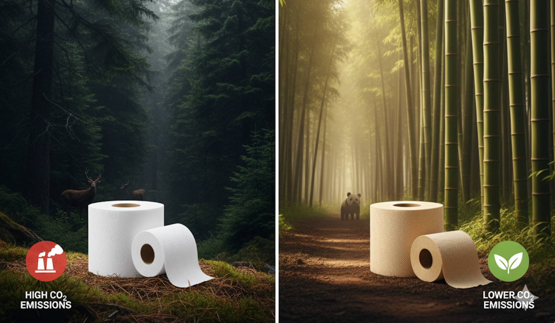 Bamboo vs Virgin Wood Toilet Paper – Which Has Lower Carbon Emissions?