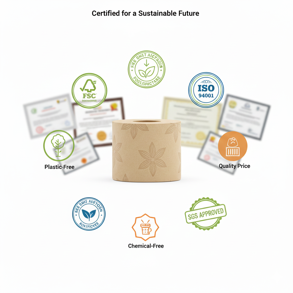 Certified Bamboo Toilet Paper with Global Eco Labels