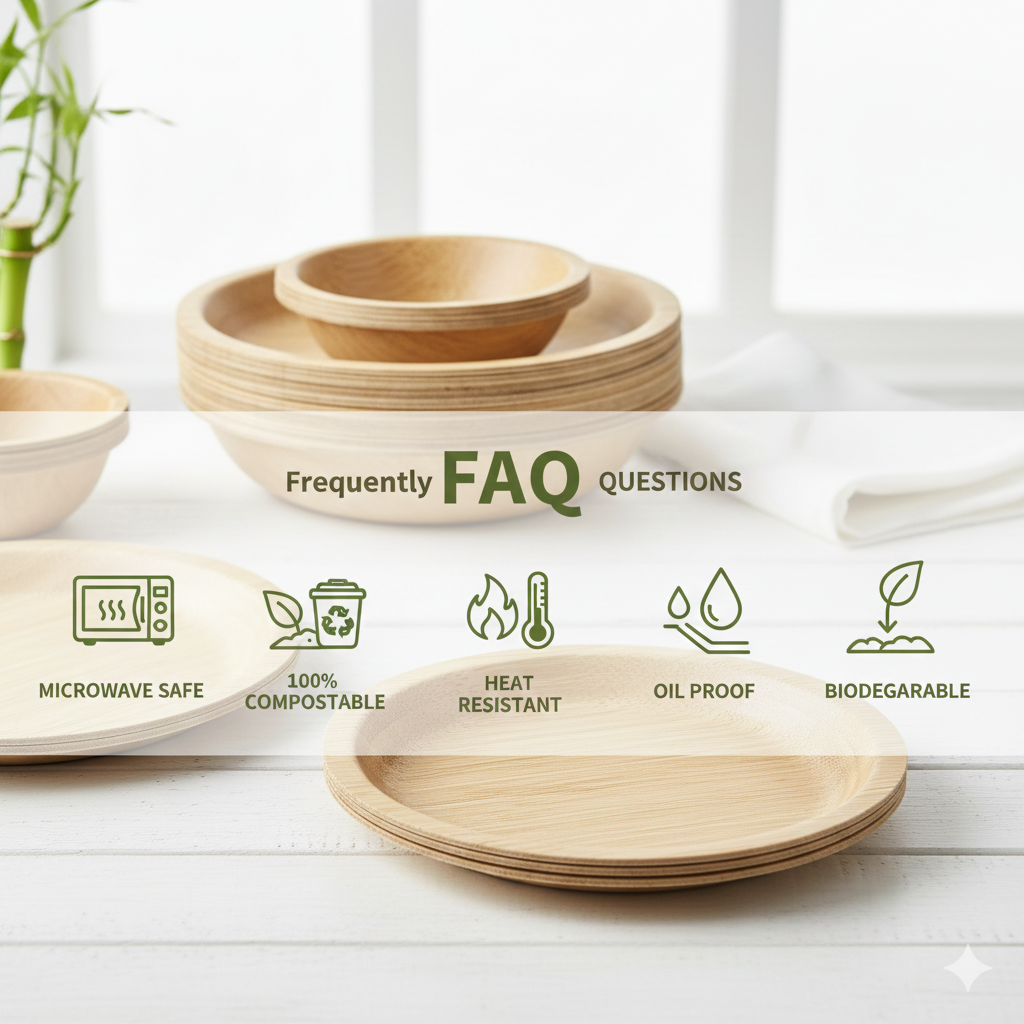 Biodegradable Bamboo Plates FAQ and Eco-Friendly Features