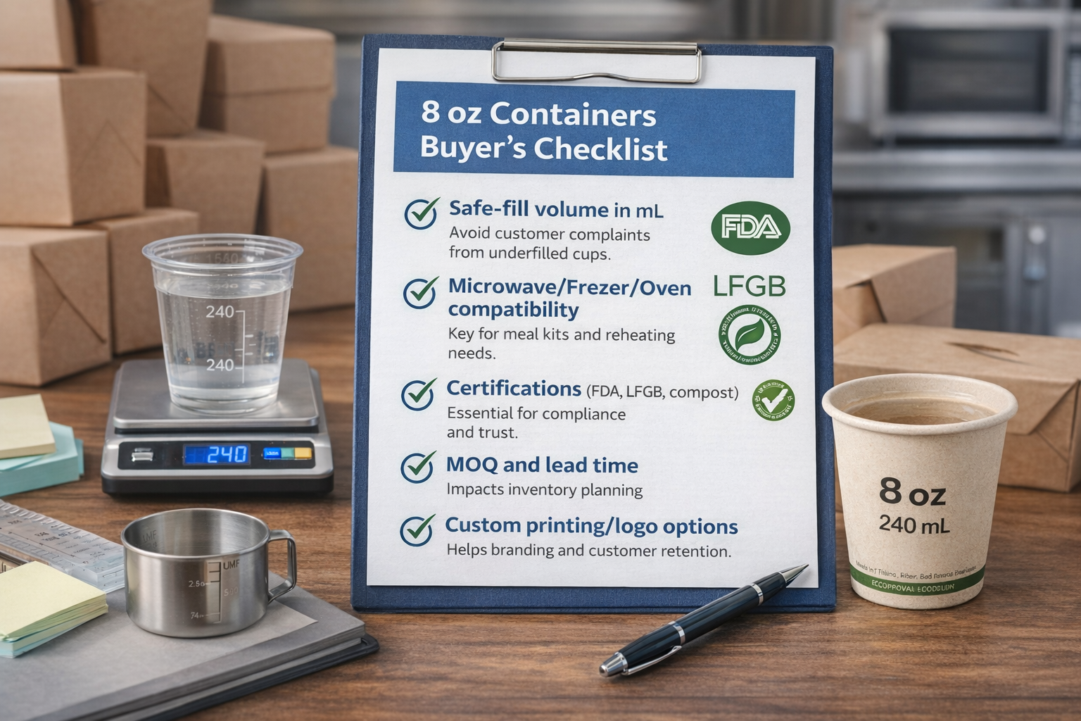 How to Choose the Right 8 oz Container for Your Business – Buyer’s Checklist