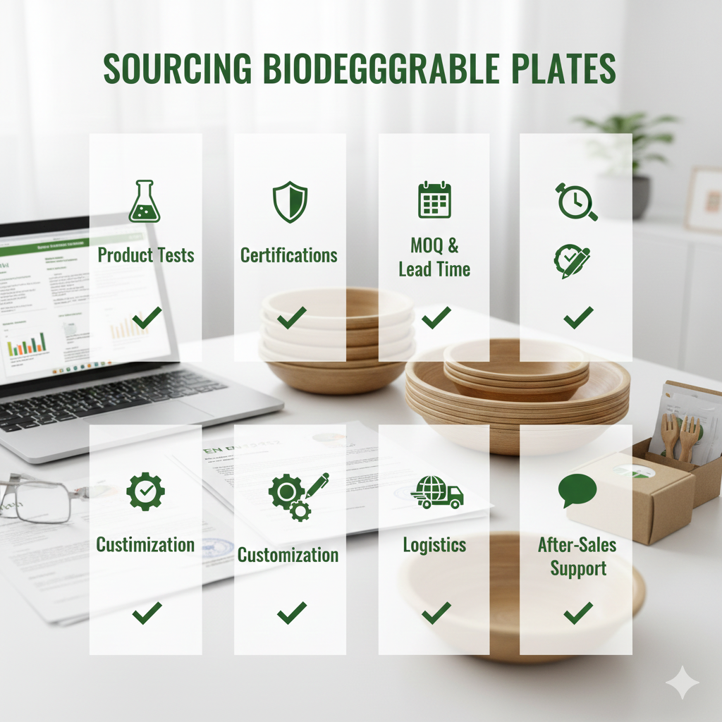 Key Factors for Sourcing Biodegradable Plates Product Tests, Certifications, and Customization