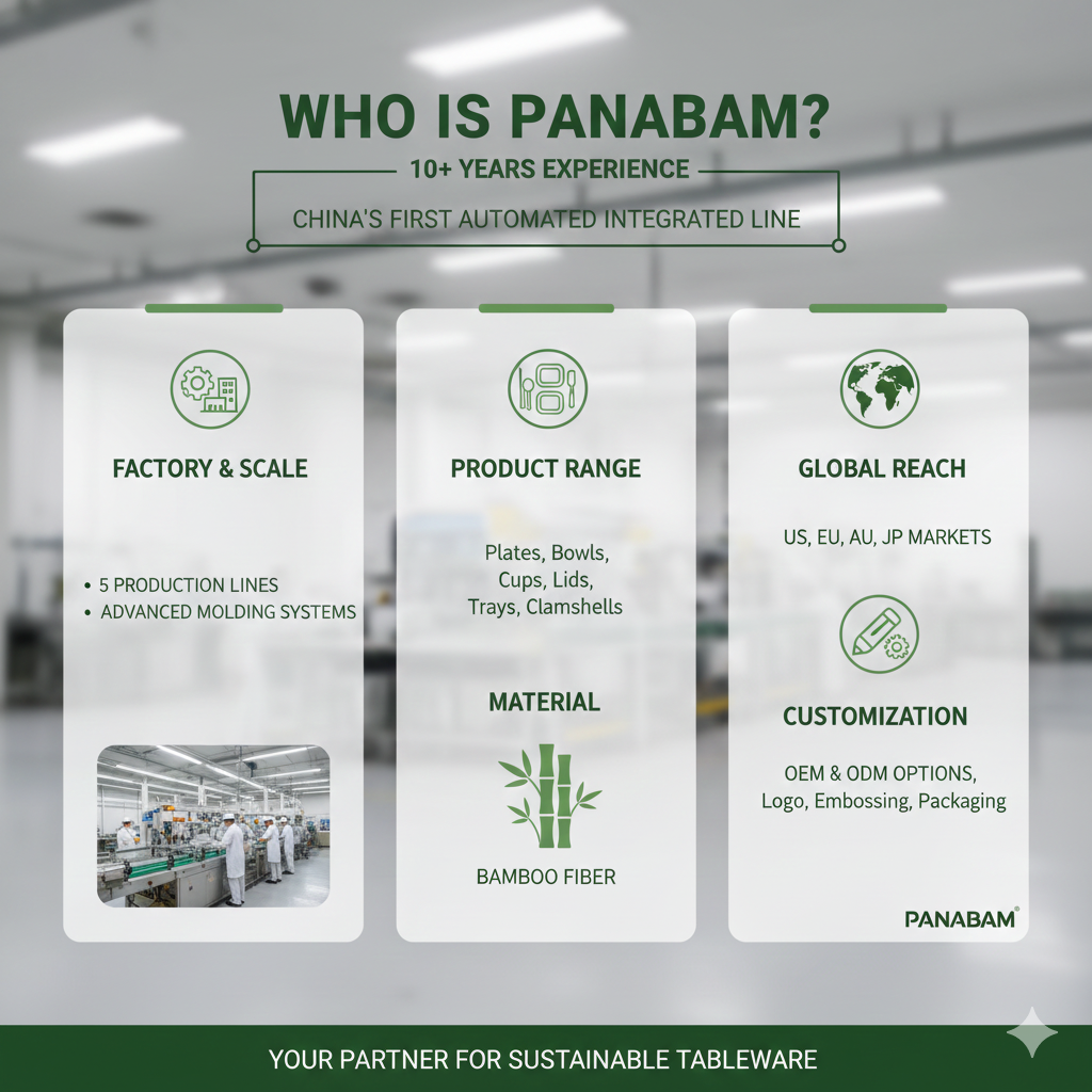 Panabam Sustainable Tableware Production - Bamboo Fiber Products