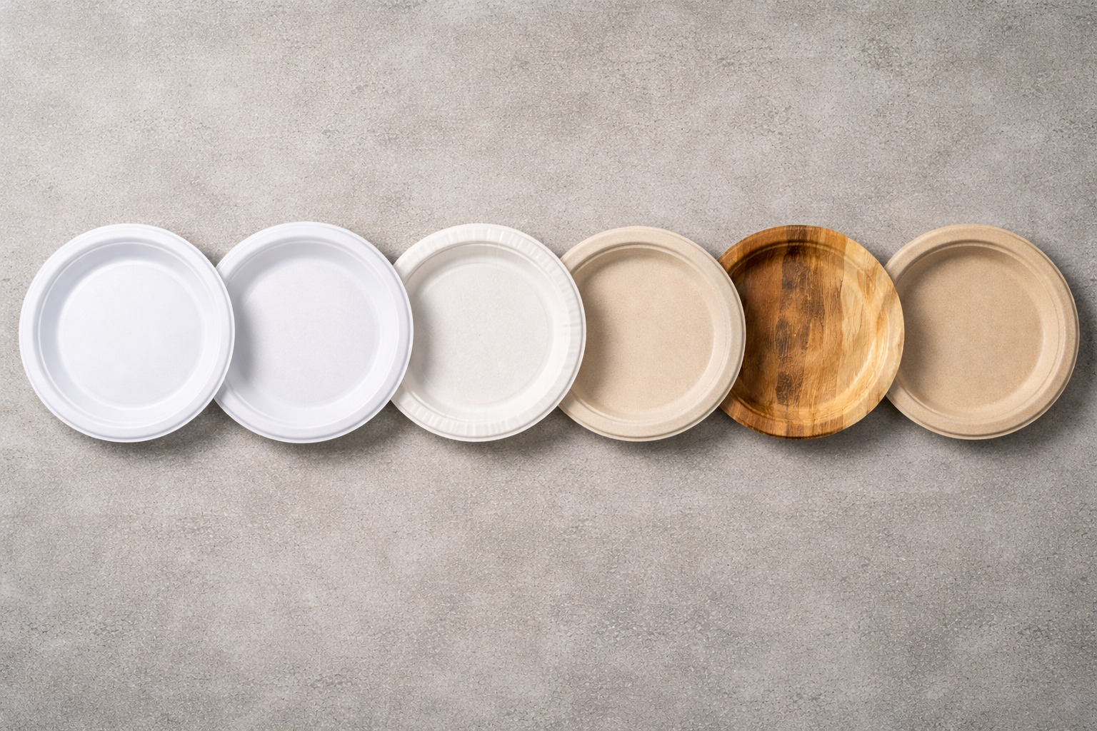 Disposable Plate Materials Comparison: Plastic, Foam, Paper, Bagasse, Palm Leaf, Bamboo Fiber