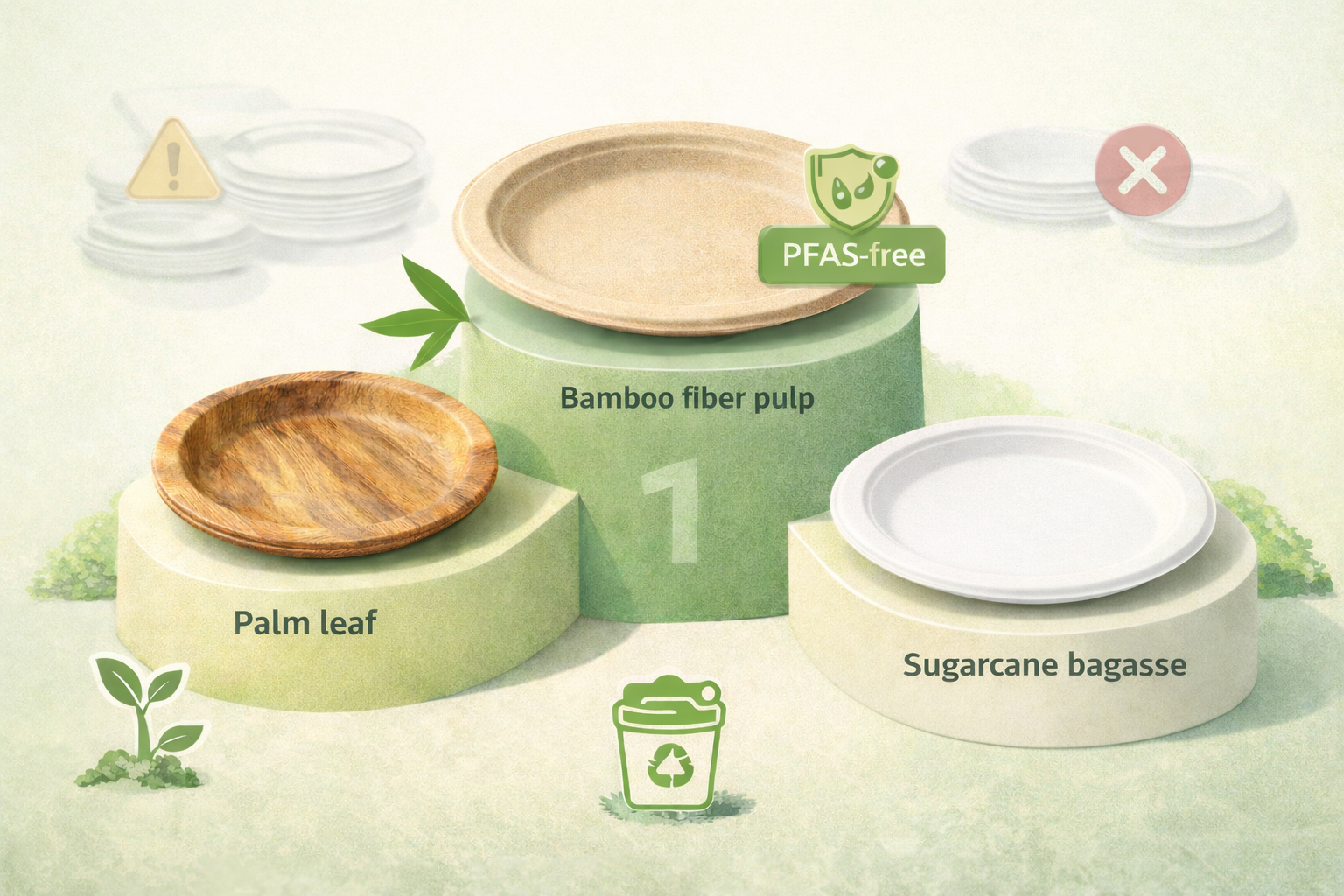Eco-Friendly Disposable Plate Materials Ranking: Bamboo Fiber, Palm Leaf & Sugarcane Bagasse