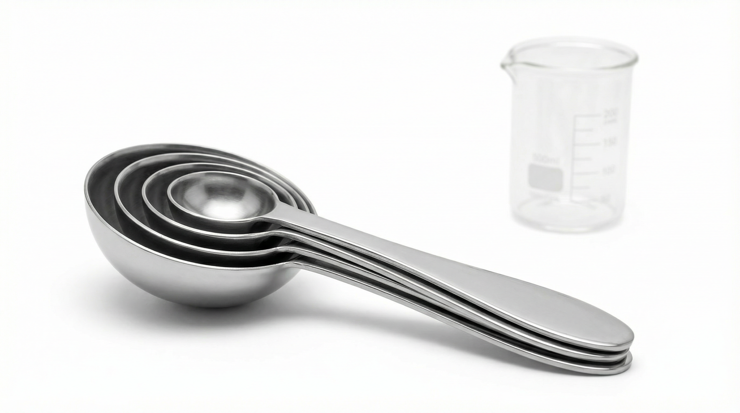 Measuring spoon sizes (nested stainless steel set)