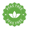 PFAS-free icon for bamboo fiber plates for restaurants and catering.