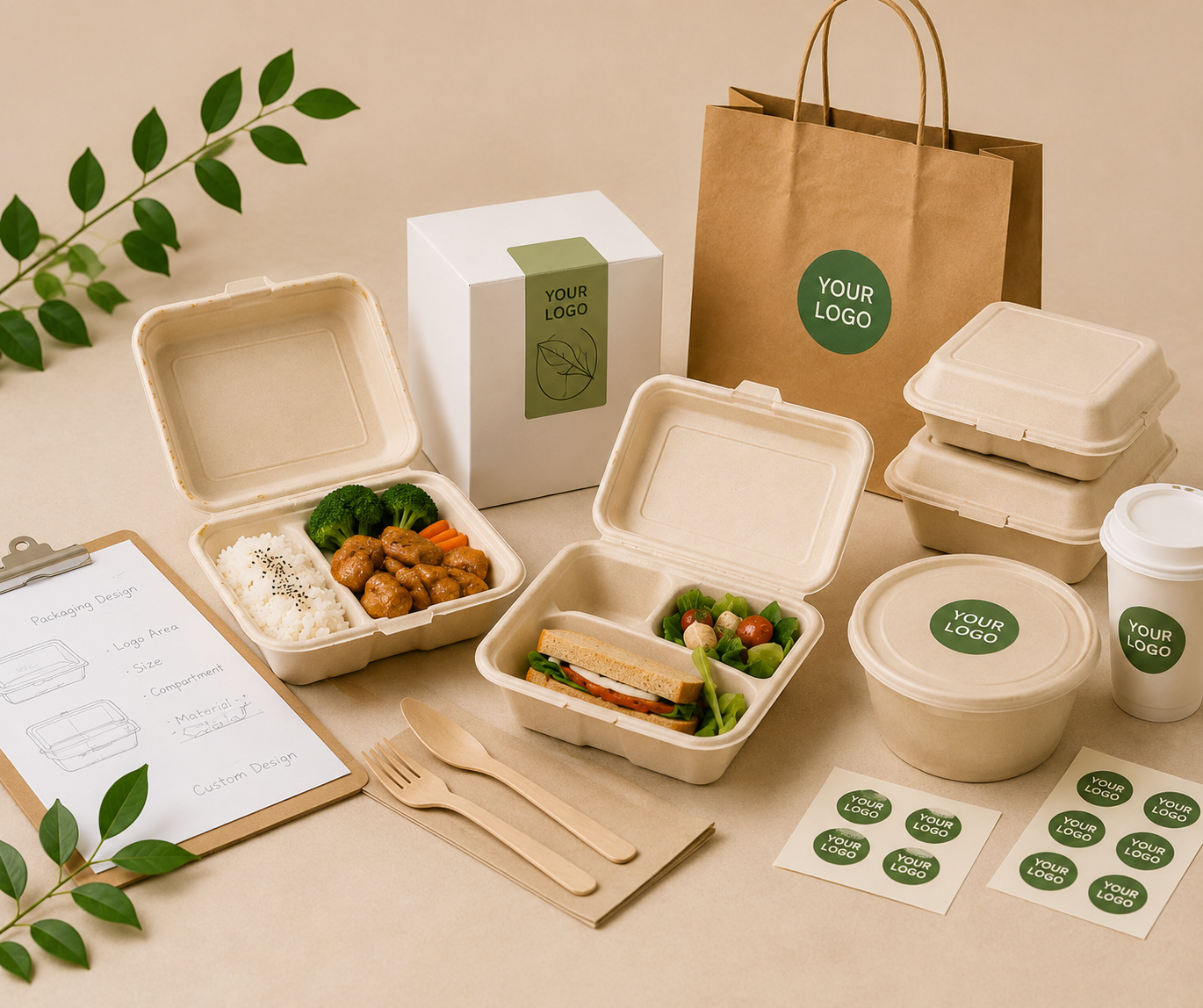 OEM and custom food container packaging with private label branding