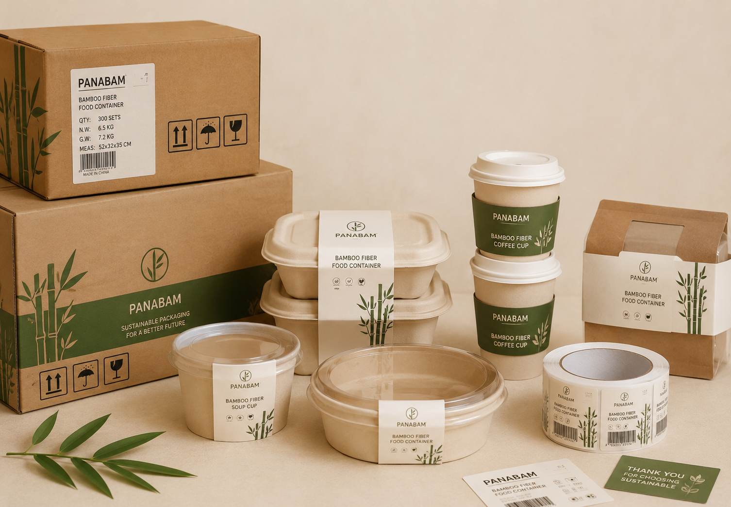 Custom carton, label, barcode and shipping mark design for sustainable food packaging