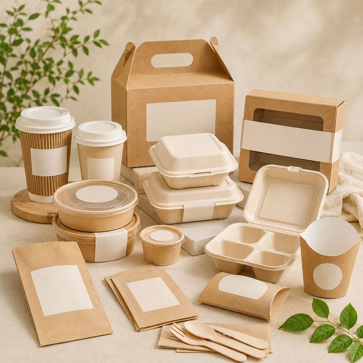 Custom cups, lids, sleeves and food packaging accessories for beverage service