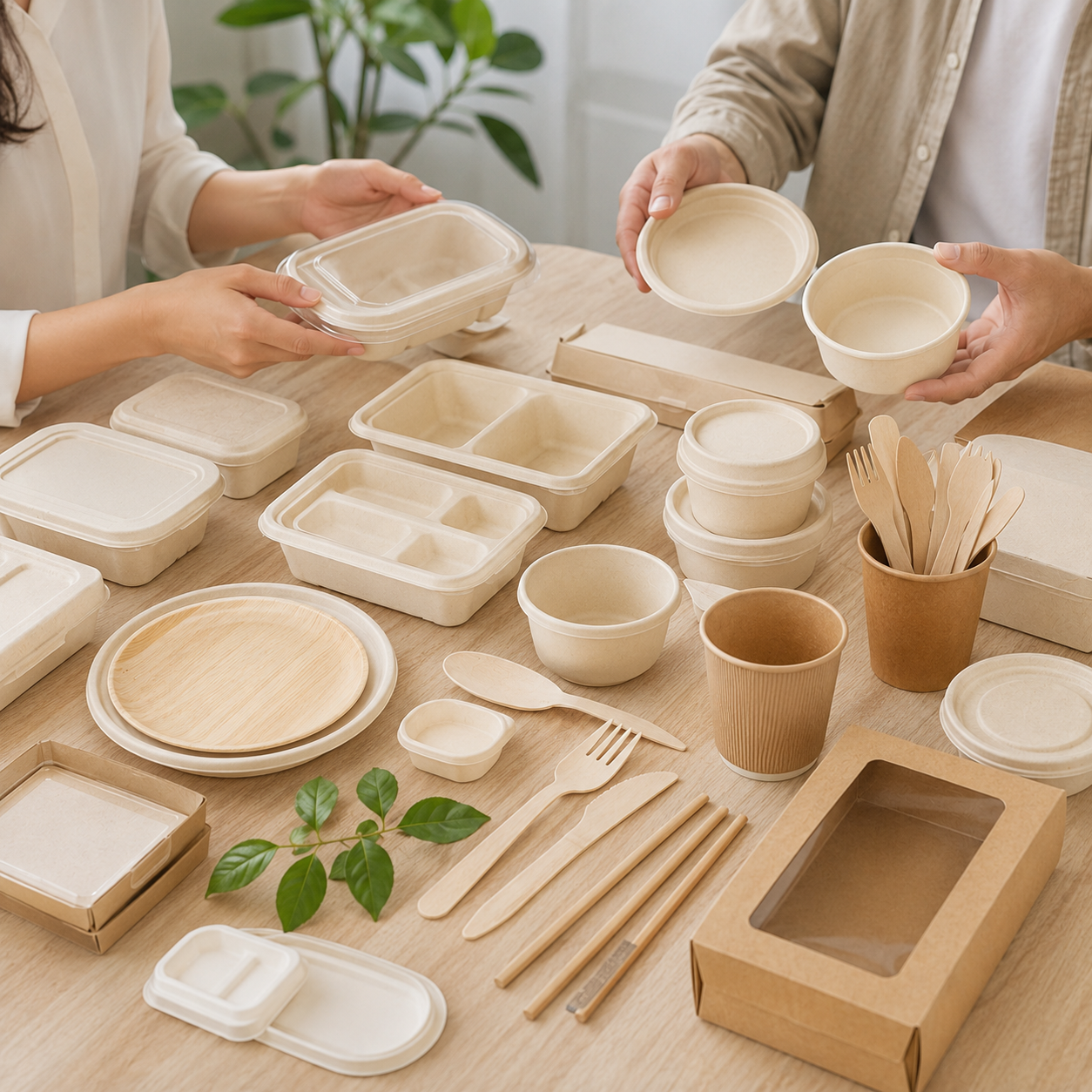 Product matching and design development for bamboo fiber containers, bowls, cups, lids and cutlery