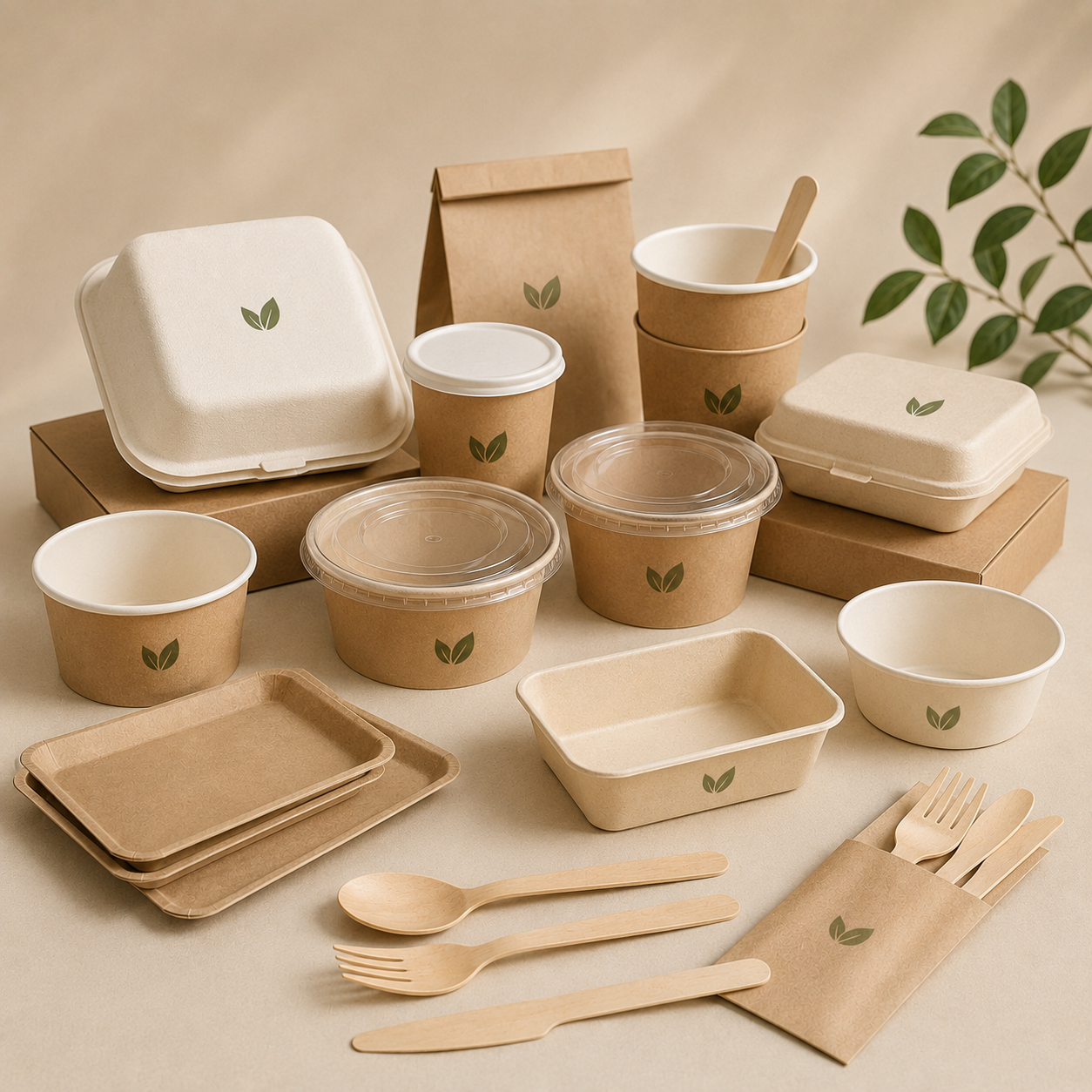 Product matching for bamboo fiber containers, bowls, cups, lids, cutlery and wooden food packaging