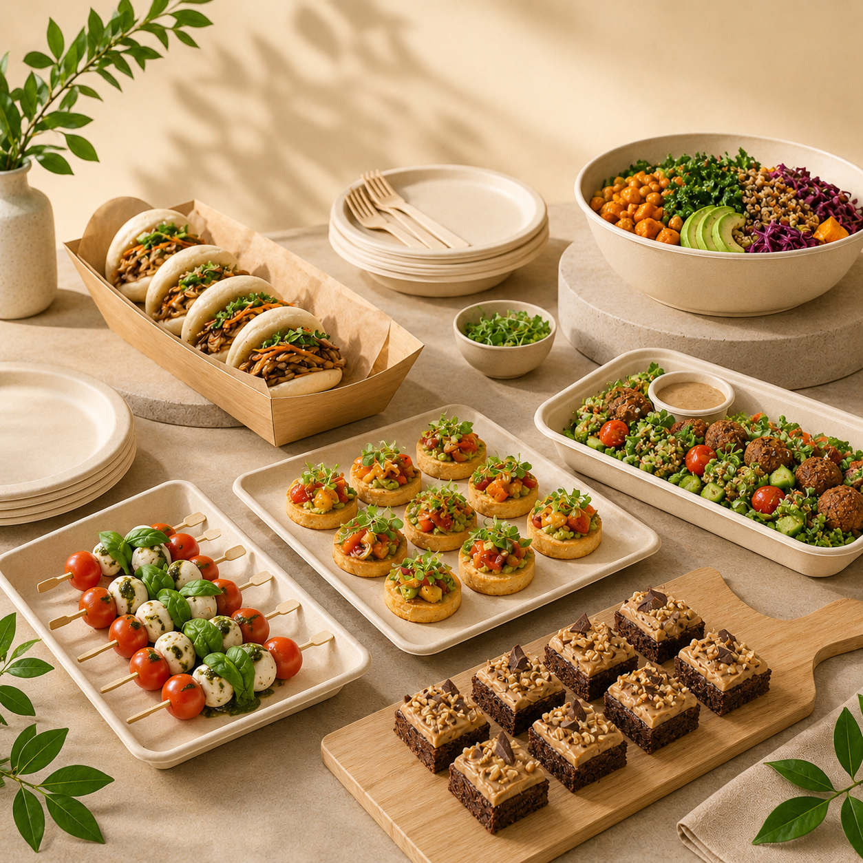 Food packaging and tableware for restaurants and catering
