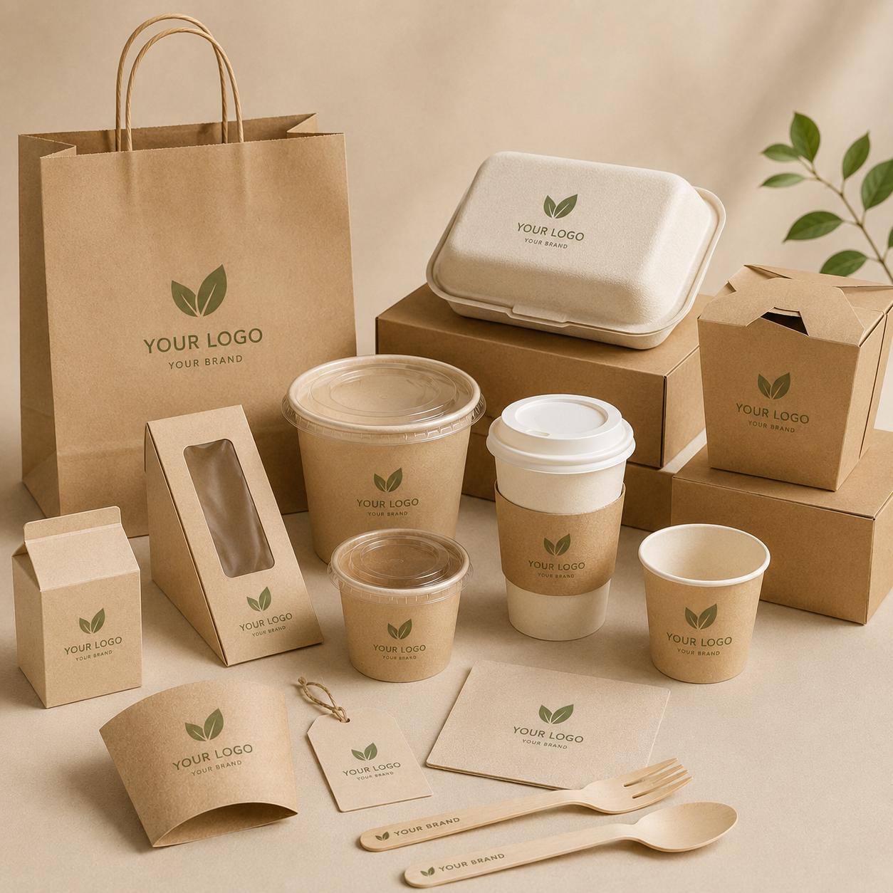 Sample support for bamboo fiber containers, cups, lids, cutlery and food packaging materials