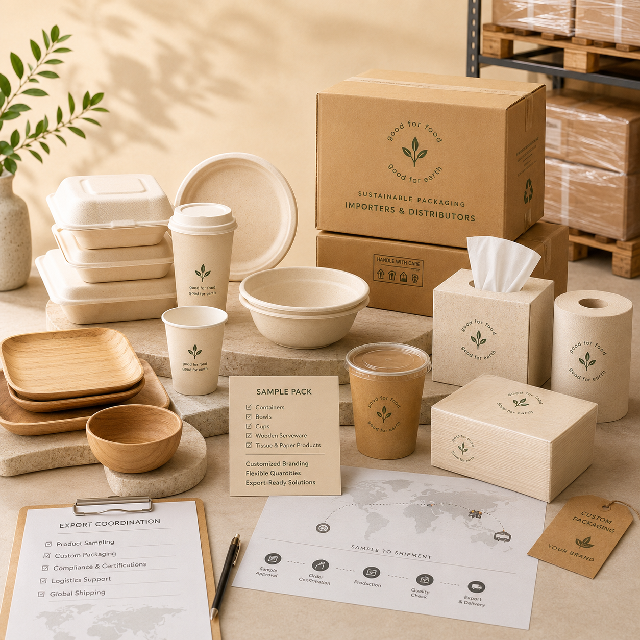 Wholesale food packaging products for importers and distributors