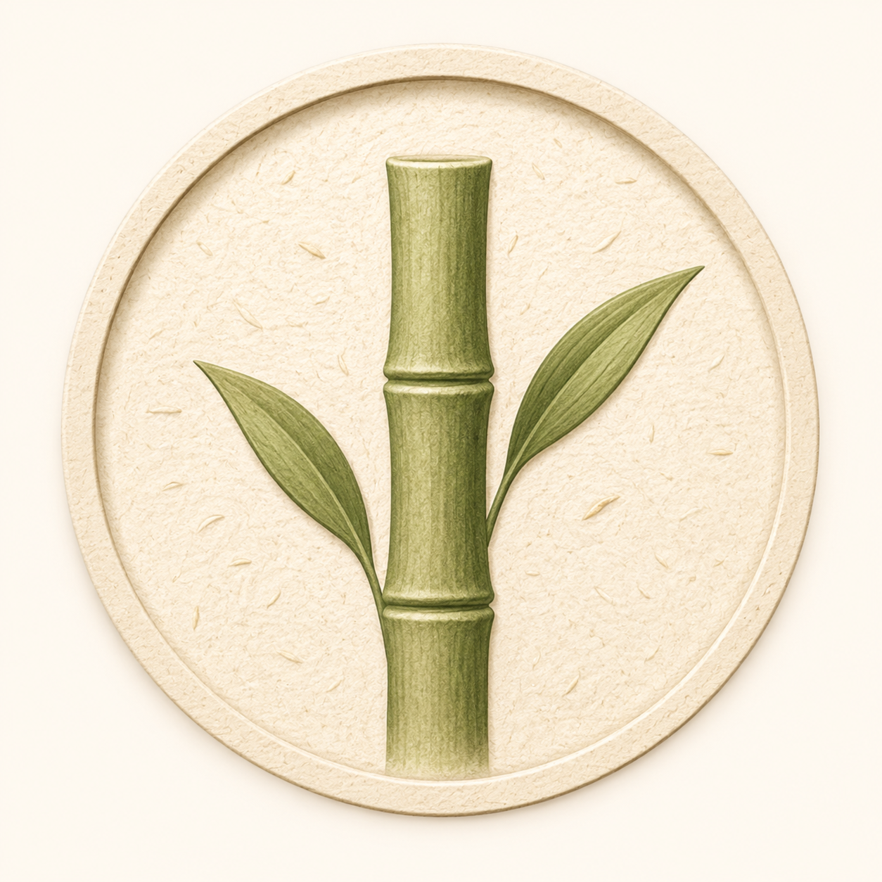 100 percent bamboo fiber icon for molded bamboo fiber cups