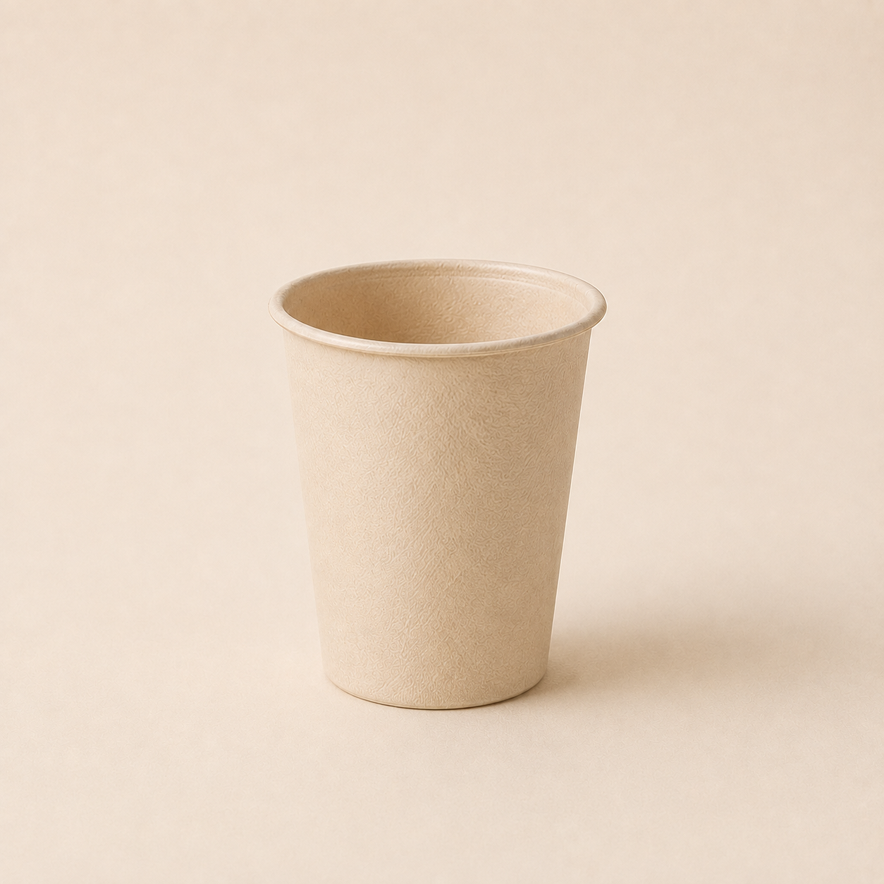 8 oz 250 ml molded bamboo fiber cup for coffee and tea takeaway service