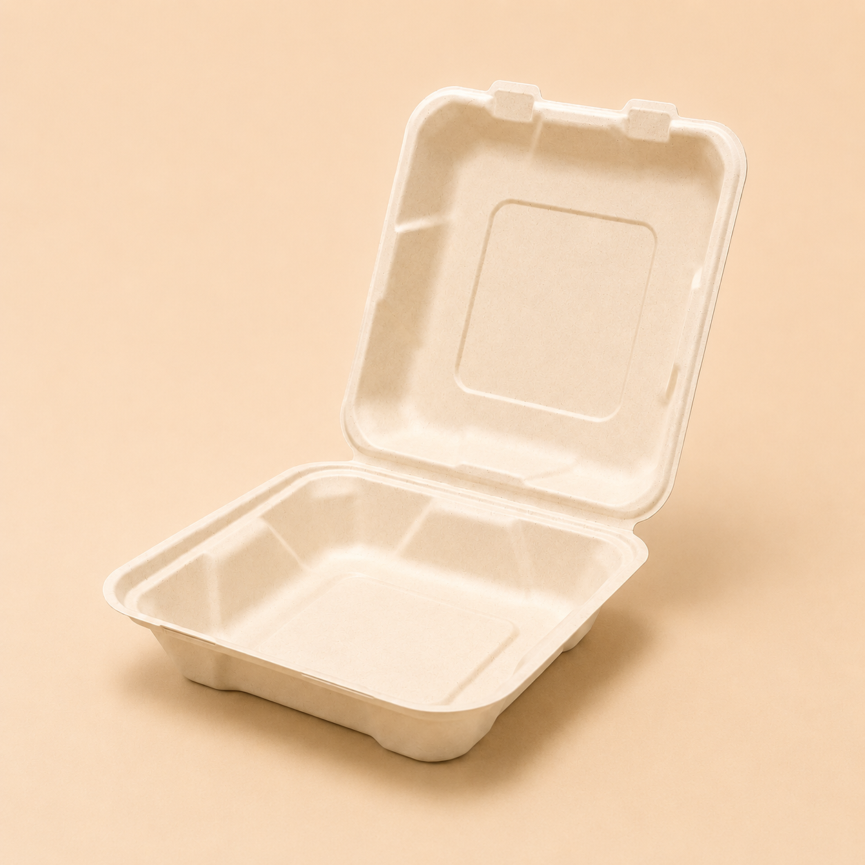 Bamboo fiber food containers and clamshell boxes for takeaway food packaging