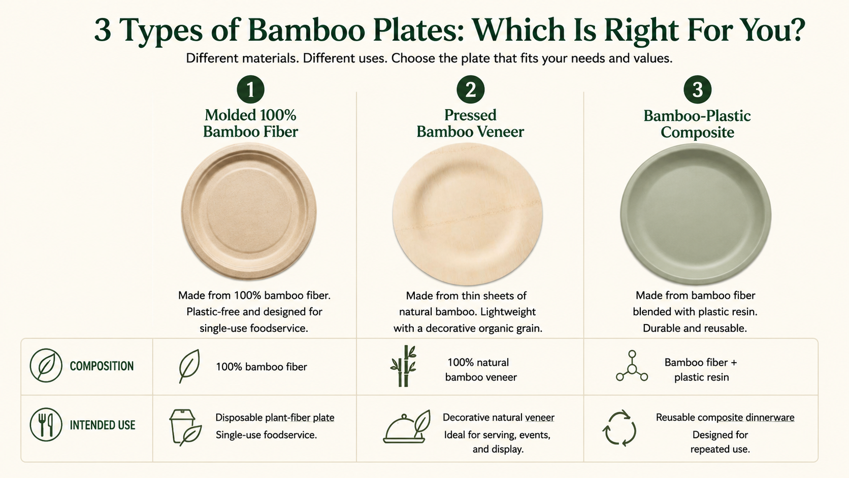 Comparison of molded bamboo fiber, bamboo veneer and bamboo plastic composite plates