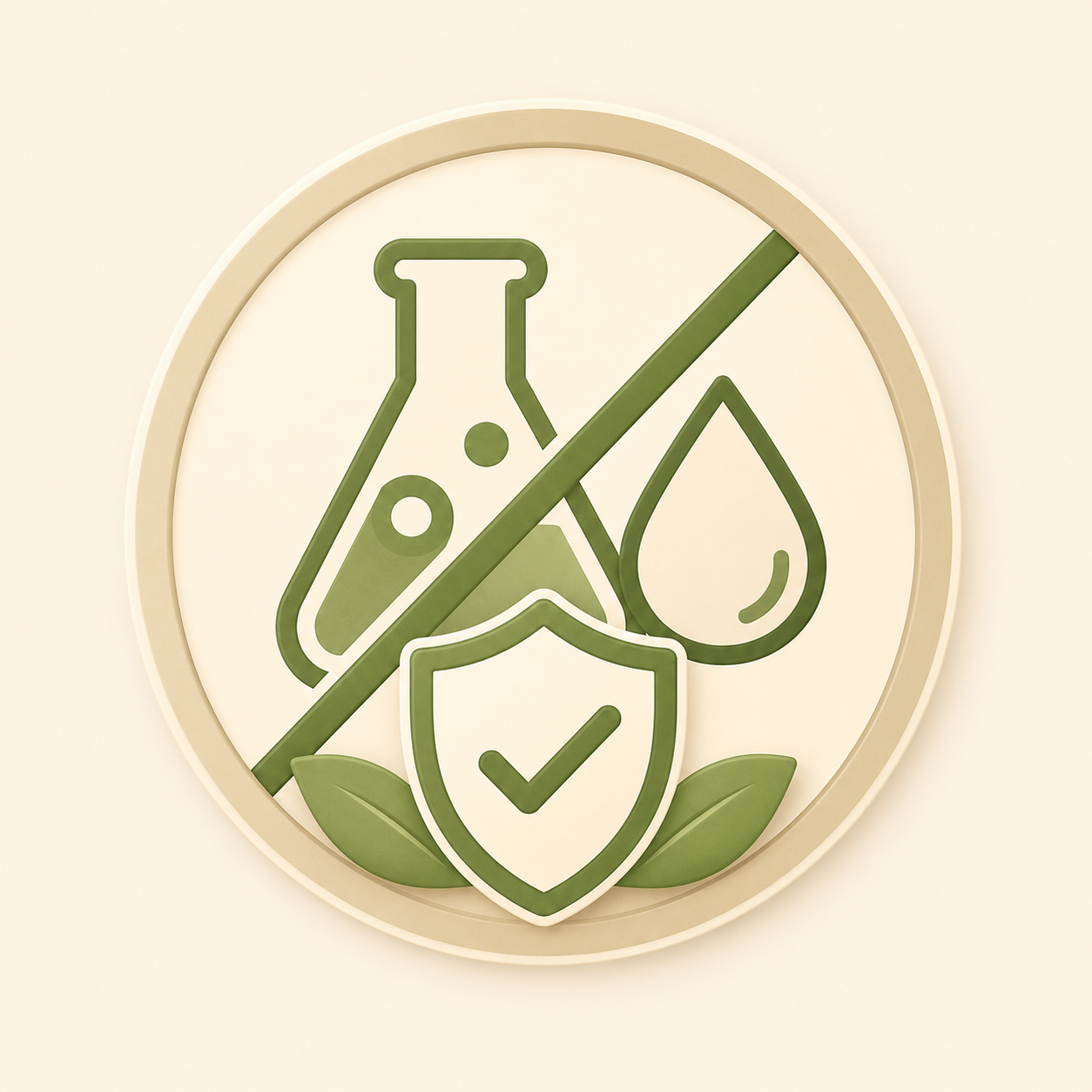 PFAS-free icon for molded bamboo fiber foodservice cups