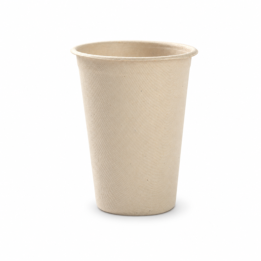 16 oz 400 ml molded bamboo fiber cup for takeaway coffee and cold beverages